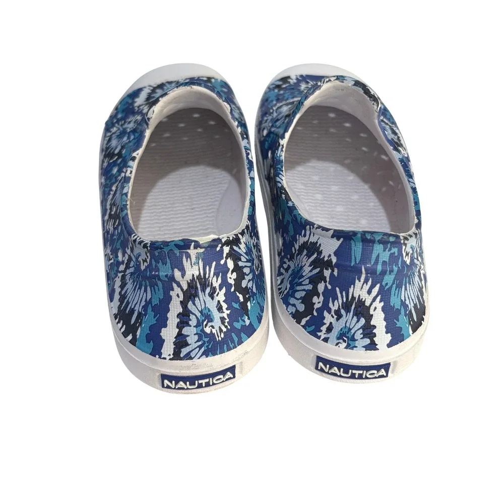 Nautica Kids Leven Slip On Shoes 11 Blue Tie Dye‎ Waterproof